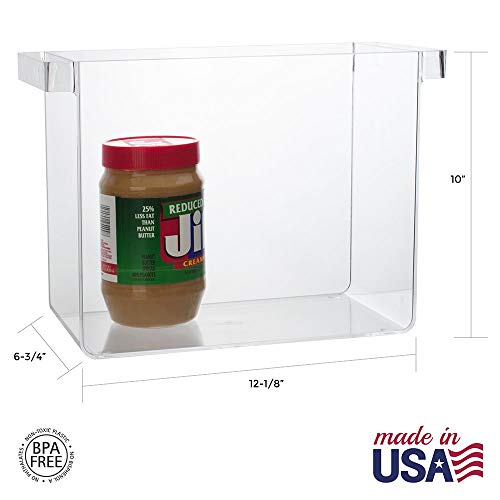 Hanging File Box (Clear) (10"H x 13.5"W x 7"D)