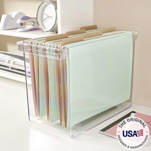 Hanging File Box (Clear) (10"H x 13.5"W x 7"D)