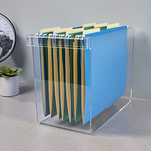 Hanging File Box (Clear) (10"H x 13.5"W x 7"D)