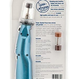 Oster Gentle Paws Less Stress Dog and Cat Nail Grinder, 2 Speed (078129-600-000)