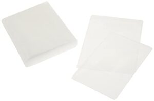 atlantic 25 pack movie sleeves - clear sleeve hold two discs each, protects discs against scratches and dust