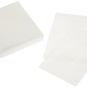 Atlantic 25 Pack Movie Sleeves - Clear Sleeve hold two discs each, Protects Discs Against Scratches and Dust