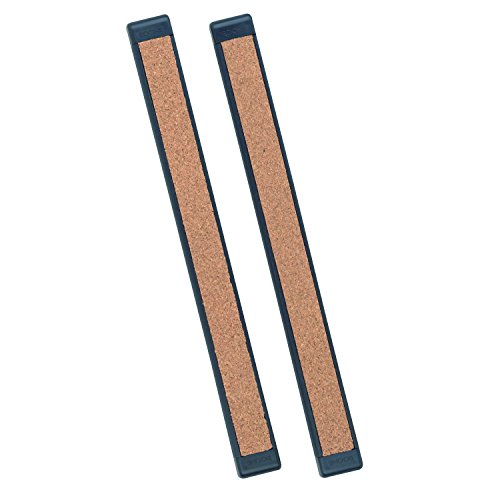 Quartet Connectible Bulletin Bars, 1 Inch x 1 Foot, Black Plastic Frame, 2 Bars per Pack (2440-2), Black/Brown