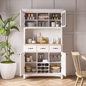 Homestyles sideboards-buffets-credenzas, Server with Hutch, Off White