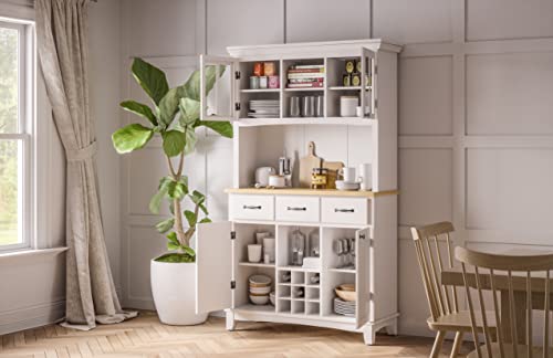 Homestyles sideboards-buffets-credenzas, Server with Hutch, Off White