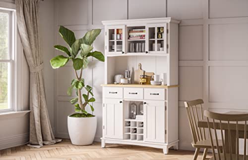 Homestyles sideboards-buffets-credenzas, Server with Hutch, Off White