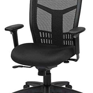 Office Star ProGrid High Back Manager's with Adjustable Seat Height, 2-to-1 Synchro Tilt Control and Seat Slider, Coal FreeFlex Fabric