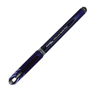 pentel energel euro ballpoint pen, 0.35mm needle tip, black ink (bln23-a)
