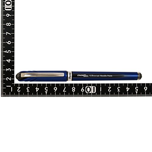 Pentel Energel Euro Ballpoint Pen, 0.35mm Needle Tip, Black Ink (BLN23-A)