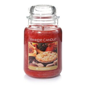 be thankful - 22 oz large jar yankee candle