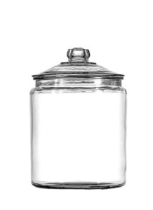 anchor hocking heritage hill glass 0.5 gallon storage jar, set of 1