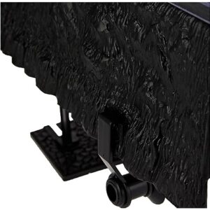 PENN-PLAX Reptology Turtle Topper – Above Tank Basking Platform That Safely Mounts to Standard Size Tanks Including 10g, 20L, 20H, 29g, up to 55 Gallons and 13” Wide – Black Color