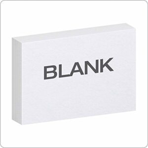 Oxford Blank Index Cards, 4 x 6 Inches, White, 10 Packs of 100 (40)