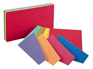 index cards,ruled, 4"x6", assorted (ess04747) category: index cards extreme colors