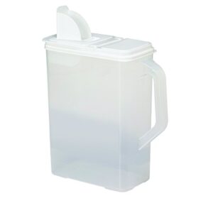 Buddeez 8 Qt and 3.5 Qt Bird Seed Dispenser Set - Set of 2 Containers with Lids