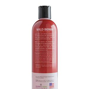 Bark2Basics Wild Berry Dog Shampoo, 16 oz - Naturally Derived, Unique Herbal Blend, For Dry Itchy Skin, Gentle, Moisturizing