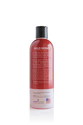 Bark2Basics Wild Berry Dog Shampoo, 16 oz - Naturally Derived, Unique Herbal Blend, For Dry Itchy Skin, Gentle, Moisturizing