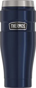 thermos stainless king vacuum-insulated travel tumbler, 16 ounce, midnight blue