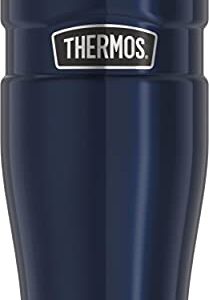 THERMOS Stainless King Vacuum-Insulated Travel Tumbler, 16 Ounce, Midnight Blue