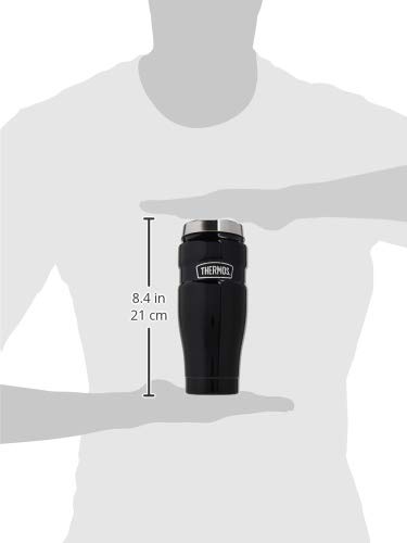 THERMOS Stainless King Vacuum-Insulated Travel Tumbler, 16 Ounce, Midnight Blue