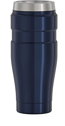 THERMOS Stainless King Vacuum-Insulated Travel Tumbler, 16 Ounce, Midnight Blue