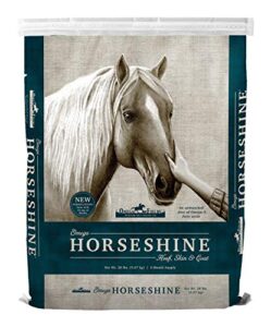 omega horseshine the omega 3 supplement, helps maintain a shiny healthy coat, 20 lb, brown