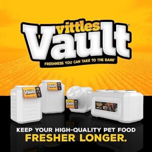 Gamma2 Vittles Vault Dog Food Storage Container, Up To 35 Pounds Dry Pet Food Storage,Off-white