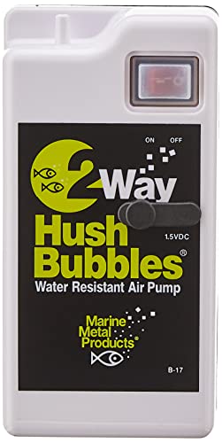 135317 Marine Metal 2WY Bubbl Quiet 12 Vdc/110V 2 D Batt 52HRs B17