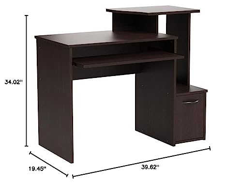 Sauder Beginnings Collection Computer Desk - Cinnamon Cherry Finish