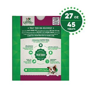 GREENIES Weight Management Petite Natural Dog Dental Care Chews Weight Control Dog Treats, 27 oz. Pack (45 Treats)