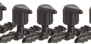 Orbit 67404 1/4" Barb Drip Irrigation Drip Manual Shut-Off Valve Coupling, 5-Pack