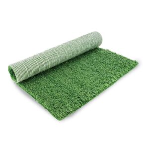 petsafe replacement grass for large pet loo portable indoor dog potty training system - artificial grass for dogs, speedy drainage, easy to clean - great alternative to puppy pads or dog pee pads,green