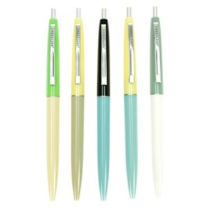 kikkerland retro pens, set of 5, multi (4308-a)
