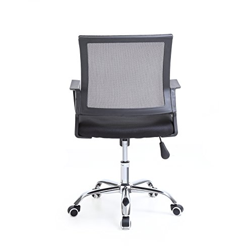 Hodedah Import HI-4025 Black Mesh Office Chair