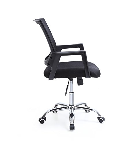 Hodedah Import HI-4025 Black Mesh Office Chair