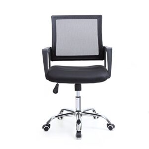 Hodedah Import HI-4025 Black Mesh Office Chair