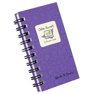 an online journal - my password journal, mini color hard cover