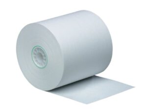 pm company perfection one ply blended bond paper rolls, 3 x 190 feet, white, 50 rolls per carton (07928)