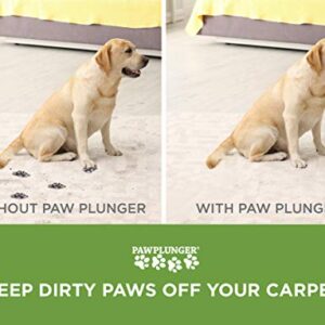 Paw Plunger - The Muddy Paw Cleaner for Dogs - Saves Carpet, Furniture, Bedding, Cars from Dirty Paw Prints - Use This Dog Paw Washer After Walks - Soft Bristles and Handle - Large, Black