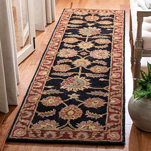 SAFAVIEH Classic Collection Area Rug - 8'3" x 11', Celadon & Ivory, Handmade Traditional Oriental Wool, Ideal for High Traffic Areas in Living Room, Bedroom (CL359B)