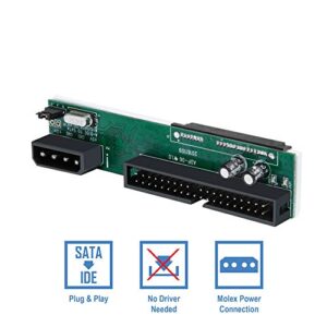 Kingwin SSD/SATA to IDE Bridge Board Adapter, Convert All SATA Devices Easily to IDE. Support 2.5 Inch, 3.5 Inch HDD, & Compatible w/ SATA I/II/III Hard Drives