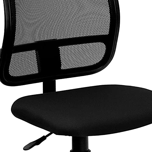 Flash Furniture Alber Mid-Back Black Mesh Swivel Task Office Chair