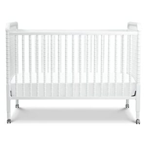 DaVinci Jenny Lind 3-in-1 Convertible Crib in White, Removable Wheels, Greenguard Gold (Mattress Not Included)