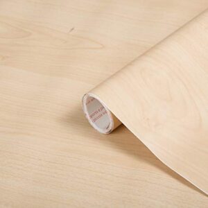 d-c-fix peel and stick contact paper maple wood grain self-adhesive film waterproof & removable wallpaper decorative vinyl for kitchen, countertops, cabinets 17.7" x 78.7"