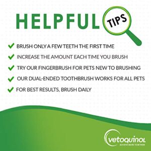 Vetoquinol Enzadent Enzymatic Toothpaste for Cats & Dogs – 3.2 oz, Poultry Flavor – Triple Enzyme Formula for Healthy Teeth & Gums – Oral Dental Care: Removes Plaque, Polishes Teeth & Freshens Breath