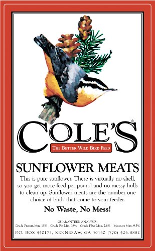 Cole's SM10 Sunflower Meats Bird Seed, 10-Pound