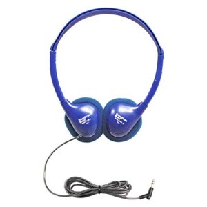 hamiltonbuhl kids on-ear blue stereo headphone, model: kids-ha2