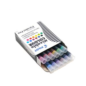 PILOT Parallel Mixable Color Ink Refills for Calligraphy Pens, 12 Colors, 12-Pack (77312)