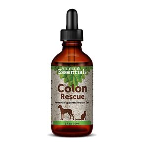 animal essentials colon rescue herbal gi support for dogs & cats, 2 fl oz - made in usa digestive aid, phytomucil blend