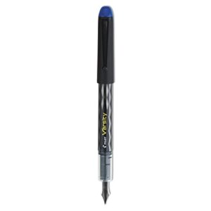 pilot 90011 varsity fountain pen, medium, blue ink, sold as 1 each